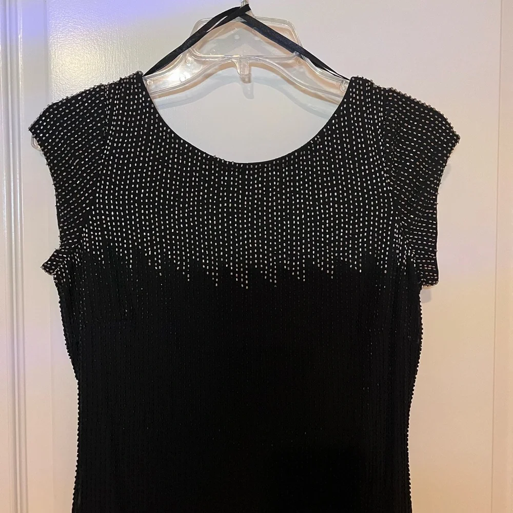 Aidan Mattox Beaded Fringe Dress - Size 4 - Picture 5 of 12